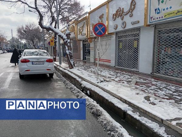 برف میهمان کاشمر شد