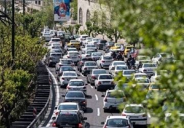 جدیدترین وضعیت ترافیکی معابر و بزرگراه‌های شهر تهران