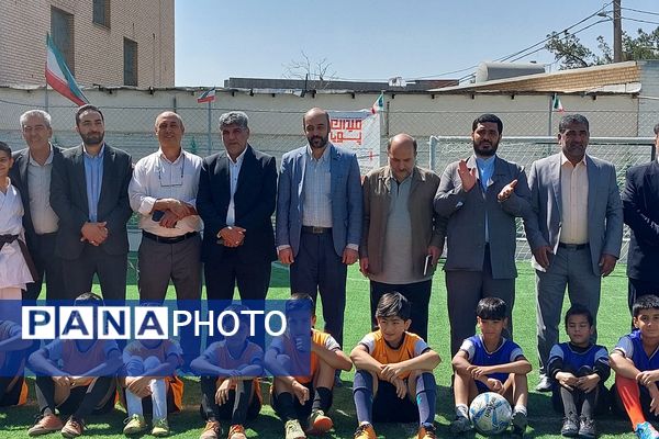 افتتاح زمین چمن مدرسه امام رضا(ع) پردیس