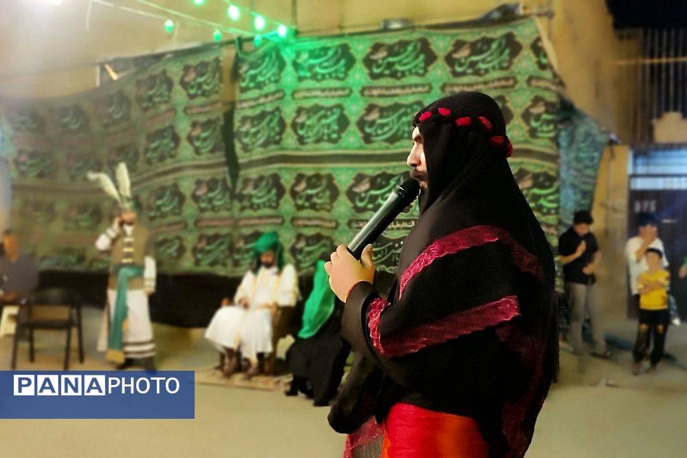 اجرای تعزیه‌خوانی به‌مناسبت ایام محرم در شهرک آلارد شهرستان رباط کریم