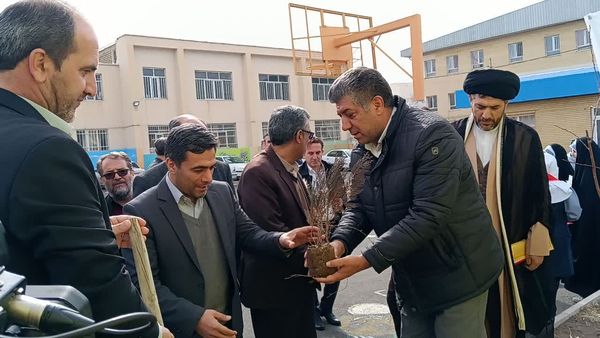 مراسم درخت‌کاری در زنجان