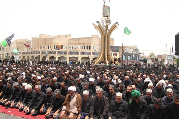 عزاداری عاشورای حسینی در گرمای سوزان بم