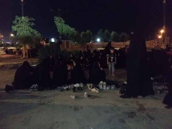عزاداری هیات انصارالمهدی شهر جعفریه قم در یادمان شهدای گمنام 