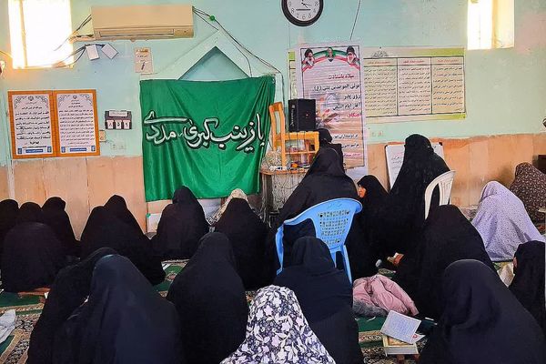 مراسم معنوی اعتکاف در مسجد سیدالشهدا شهرستان باشت