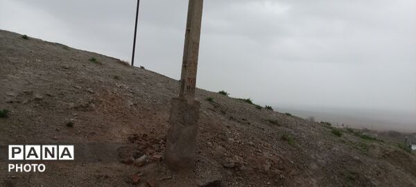 بارش باران بهاری در روستا بتو 