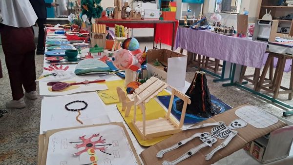 نمایشگاه جشنواره «نوین کاو» در پژوهش سرای دانش‌آموزی حاجی آباد