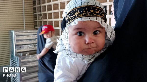 مراسم شیرخوارگان حسینی در مهدیه معلا شهر میلاجرد