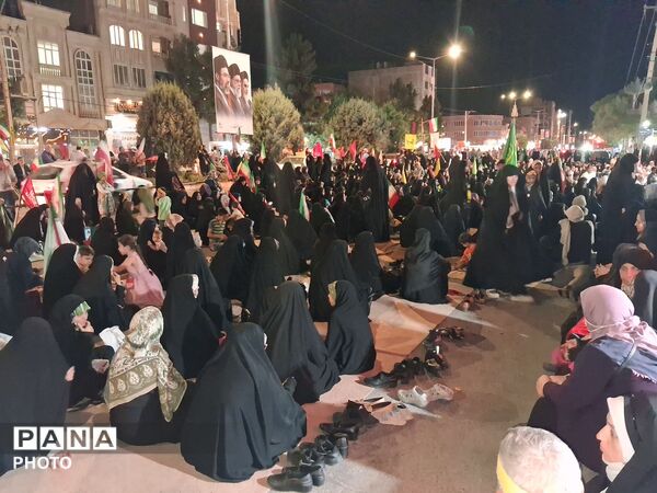 طنین ندای «اللهم عجل لولیک الفرج» در بلوار فضل نیشابور