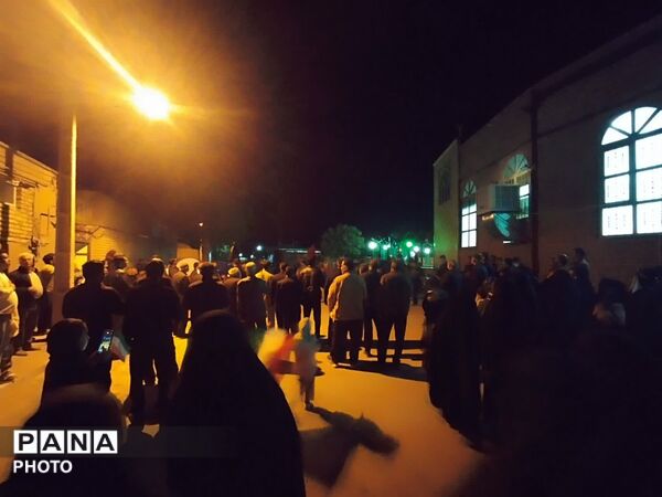مراسم اربعین امام شهید آیت الله خامنه ای و دانش آموزان میناب در روستای مهدی آباد خلیل آباد 