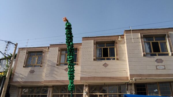علم‌ گردانی آیین‌ هر ساله‌ شهر وردنجان