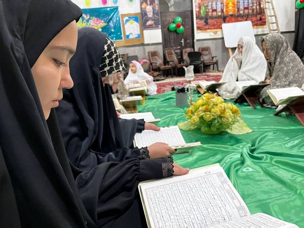 مراسم اعتکاف در مسجد امام حسین بلوار توس منطقه تبادکان مشهد