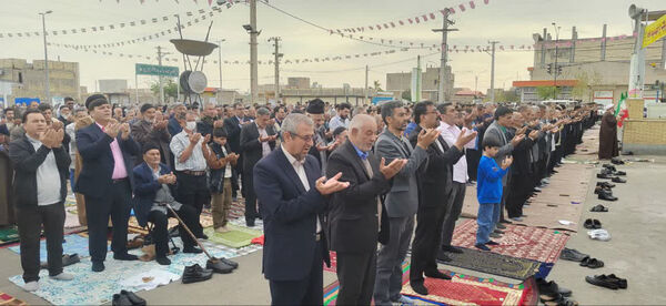 نماز عید سعید فطر در شهر جعفریه قم