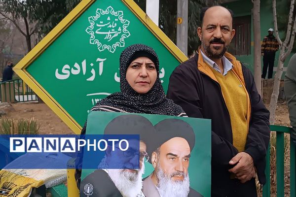 راهپیمایی باشکوه مردم قیامدشت در حمایت از آرمان‌های انقلاب