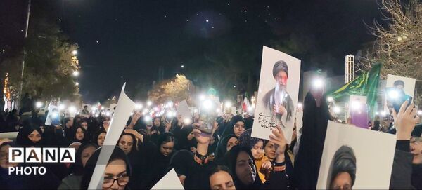 برگزاری سومین روز عزاداری رهبر شهید در نیشابور 