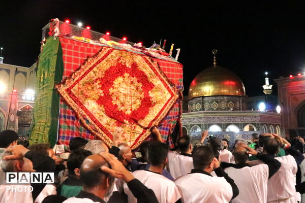 عزاداری گلستانی‌ها در حسینیه حرم مطهر رضوی 