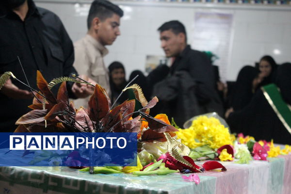 تشییع پیکر مطهر شهید گمنام در شهرستان دارالصابرین بم 