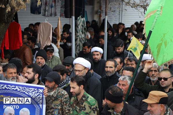 بدرقه پیکر شهید نخبه «محمد رضا فتحی» در کبودرآهنگ 