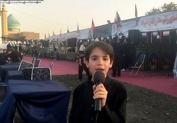برپایی موکب عاشقان امام شهید ساوجبلاغ واقع در اتوبان کرج_تهران 