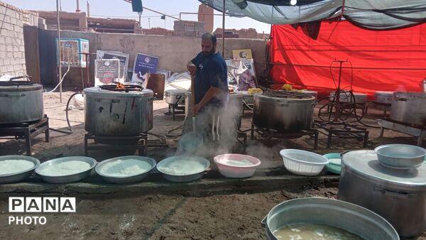 موکب های پذیرایی در روز عاشورای حسینی در روستای فدیشه