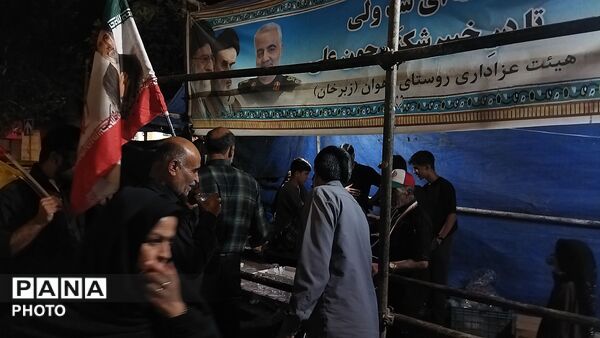 موکب شهدای روستای آهوان در صد و بیست و دومین شب