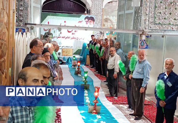 غبارروبی مزار امامزاده سید حمزه کاشمر