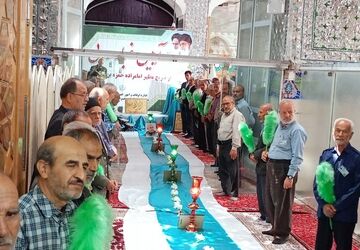 غبارروبی مزار امامزاده سید حمزه کاشمر