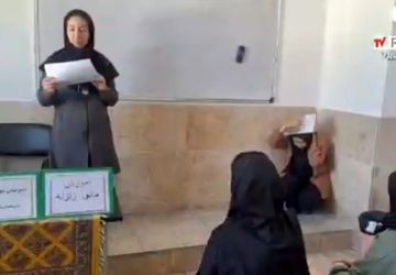 اجرای مانور زلزله در دبیرستان شهید باقریان دامغان