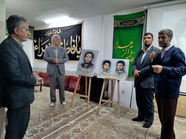 مراسم رونمایی از تصاویر دیجیتال شهدا در کاشمر
