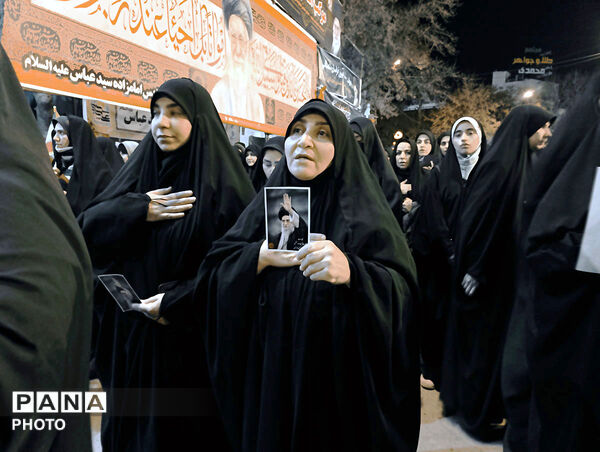 حضور ملت غیور بجنورد در شهرستان بجنورد  پی شهادت رهبر انقلاب 
