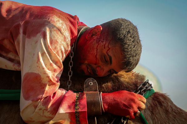 مراسم تعزیه‌خوانی در امامزاده شاه‌کرم اصفهان