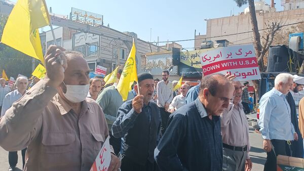 راهپیمایی مردم ولایتمدار شهرستان ورامین در محکومیت رژیم صهیونسیتی 