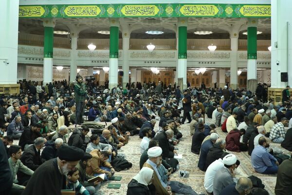 جشن میلاد امام حسین(ع) در حرم حضرت معصومه(س)