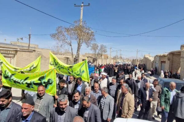 همدلی مردم ایزدخواست با کودکان غزه در راهپیمایی باشکوه روز قدس
