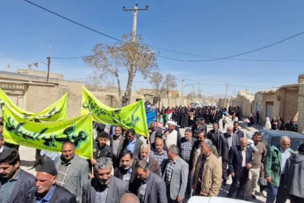 همدلی مردم ایزدخواست با کودکان غزه در راهپیمایی باشکوه روز قدس
