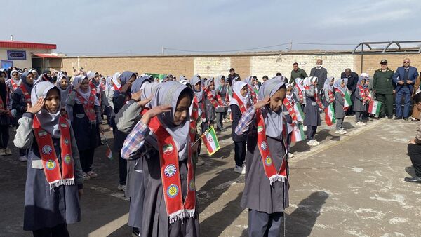 مراسم  یاوران انقلاب و افتتاح نمازخانه خیرساز در دبستان بنیاد برکت باخرز