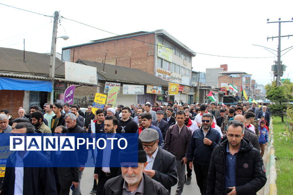 راهپیمایی روز قدس بندپی شرقی