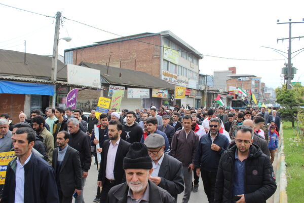 راهپیمایی روز قدس بندپی شرقی