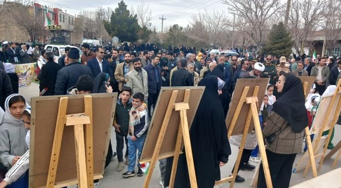 اوج هنر در تلاطم راهپیمایی بوانات