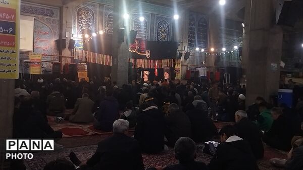مراسم شب ۱۹ ماه رمضان در مسجد جامع نیشابور 