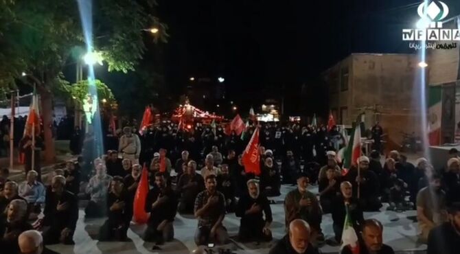 خروشِ شبانه «بامِ ایران» در سوگِ رهبر شهید