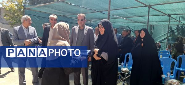 افتتاحیه آموزشگاه  سه کلاسه  دبستان دخترانه شهید نصرآبادی فیض آبادنیشابور 