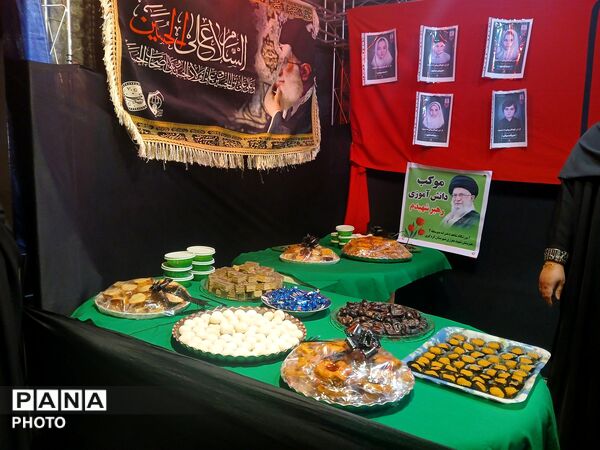سومین شب از برپایی موکب شهدای فرهنگی و دانش‌آموزی در کردکوی 