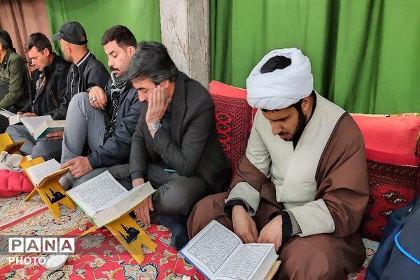 مراسم احیاء و عزاداری شب دوم قدر در مسجد جامع شهر بار نیشابور 