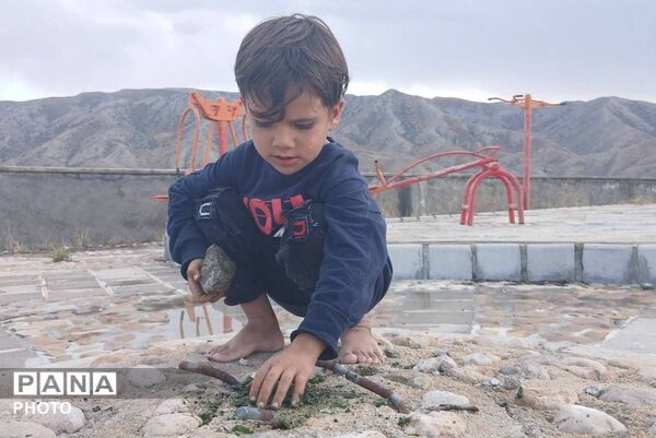 باران شدید در روستای مرزی قَتلیش