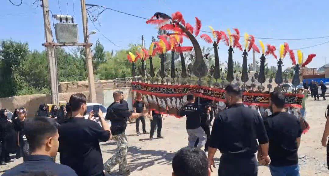 جلوه‌های عزاداری در روستای ورجان