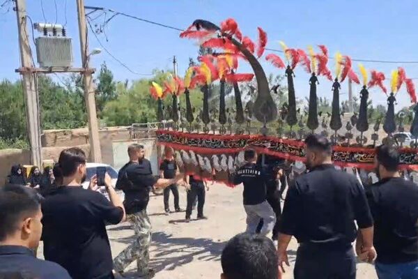جلوه‌های عزاداری در روستای ورجان
