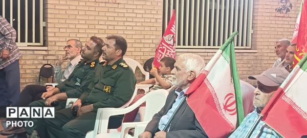 مراسم گرامیداشت هفته دفاع مقدس در میدان حافظ شهرستان نیشابور 
