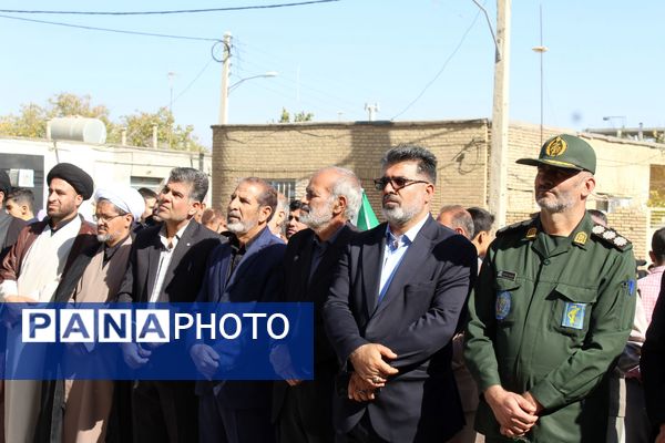 شکوه حضور مردم شهرستان سامان در راهپیمایی یوم‌الله ۱۳ آبان