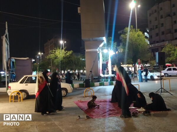 گذری در تجمع مردم محله خیابان شهید مدرس مشهد