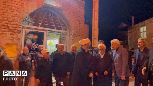 بازدید امام جمعه کاشمر از هیأت های مذهبی روستای فرگ
